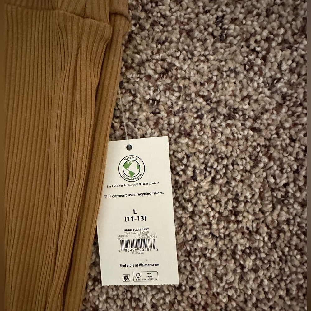 Copper Ribbed Bellbottoms - Picture 3 of 3